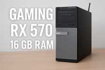 Dell OptiPlex 7010 Gaming – i5, 16GB  RAM, RX 570, SSD 480GB, Wifi