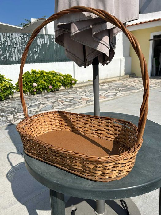 Cesta de verga retangular