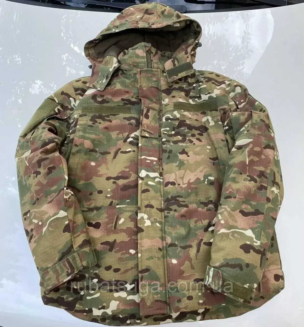 Бушлат зимний армейский мульткам, куртка-парка военная