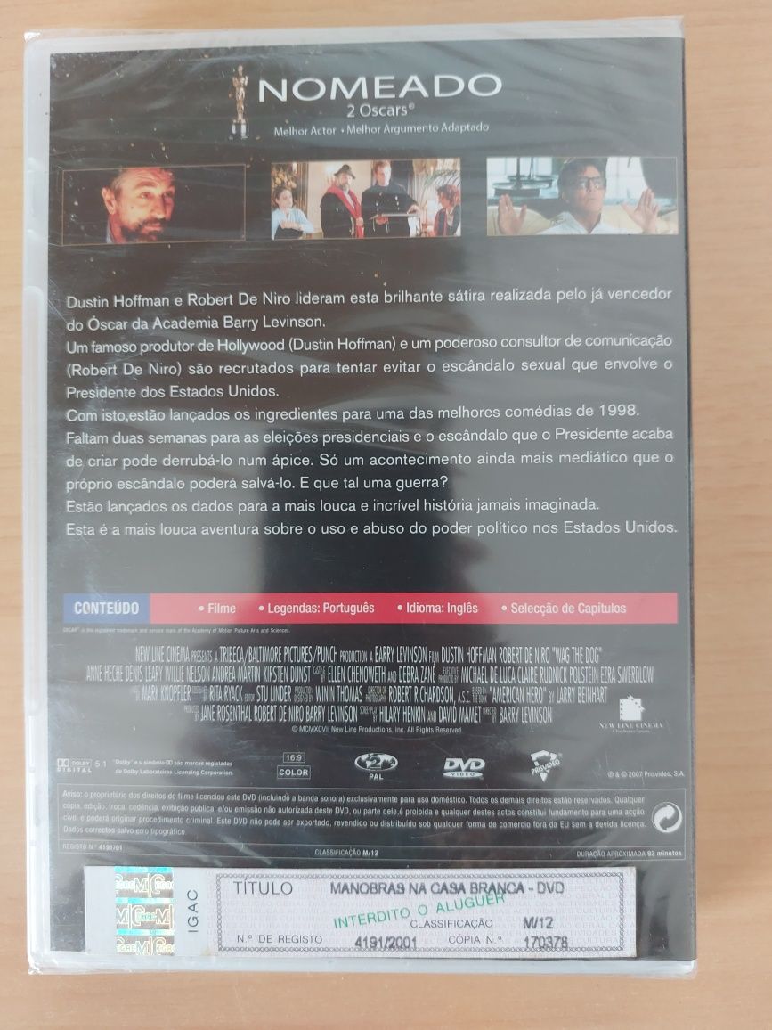 DVD Novo e Selado - Manobras na Casa Branca