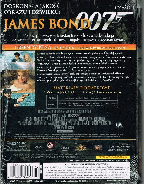 James Bond 007 - Pozdrowienia z Moskwy - (płyta DVD)