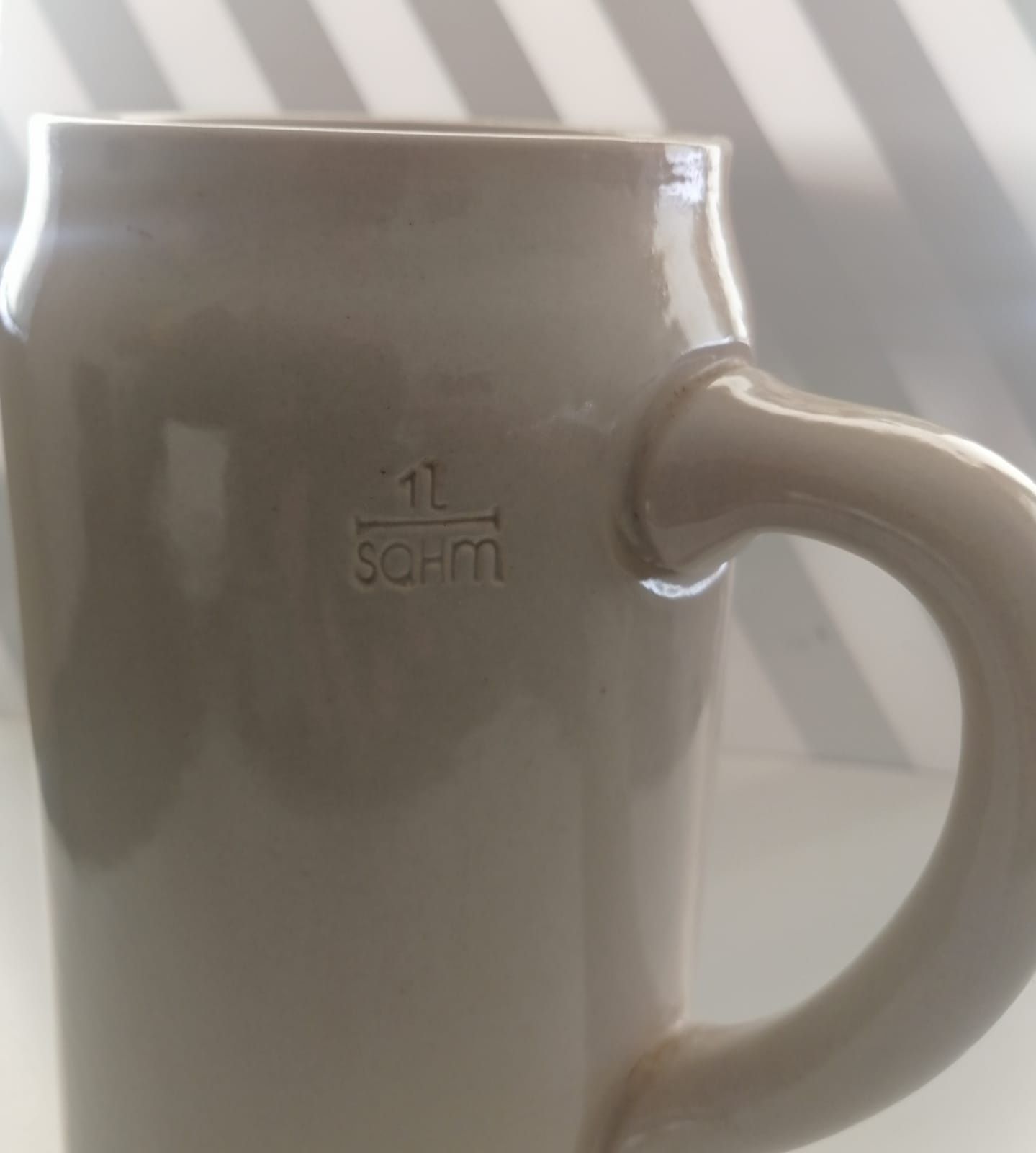 Caneca 1 lt cerveja Sagres Zero, concent Motard Faro 2006