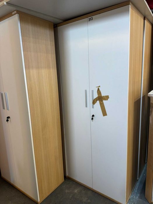 Szafa biała aktowa 80x190 cm szafy aktowe biurowe do biur domu szkół