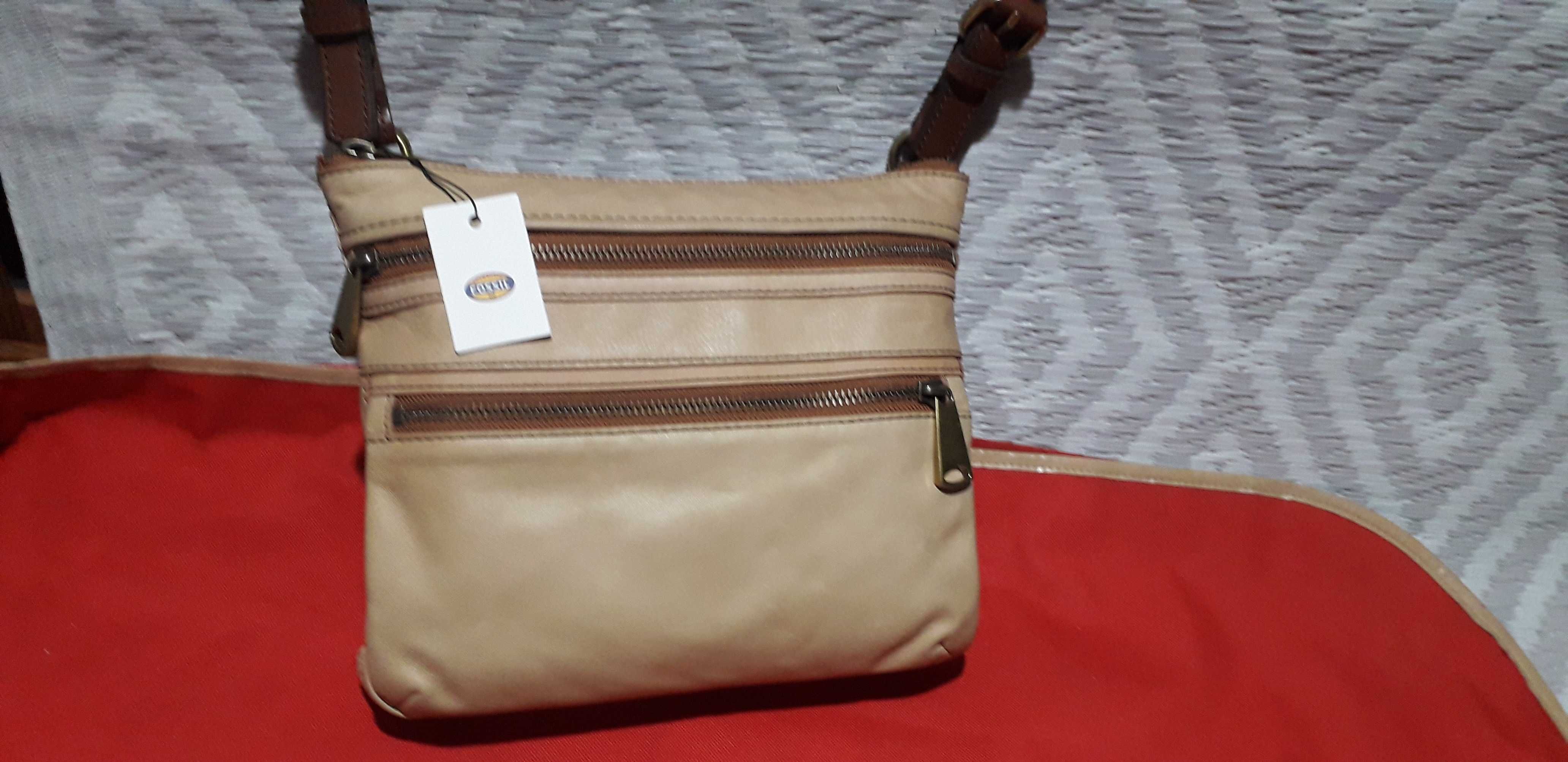 Крута Cумка Fossil шкіряна нова ОРИГІНАЛ з бірками