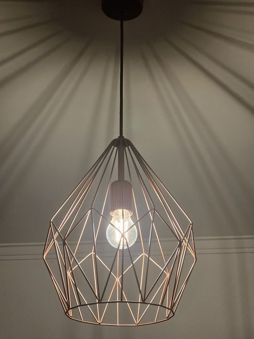 Candeeiro de sala bronze