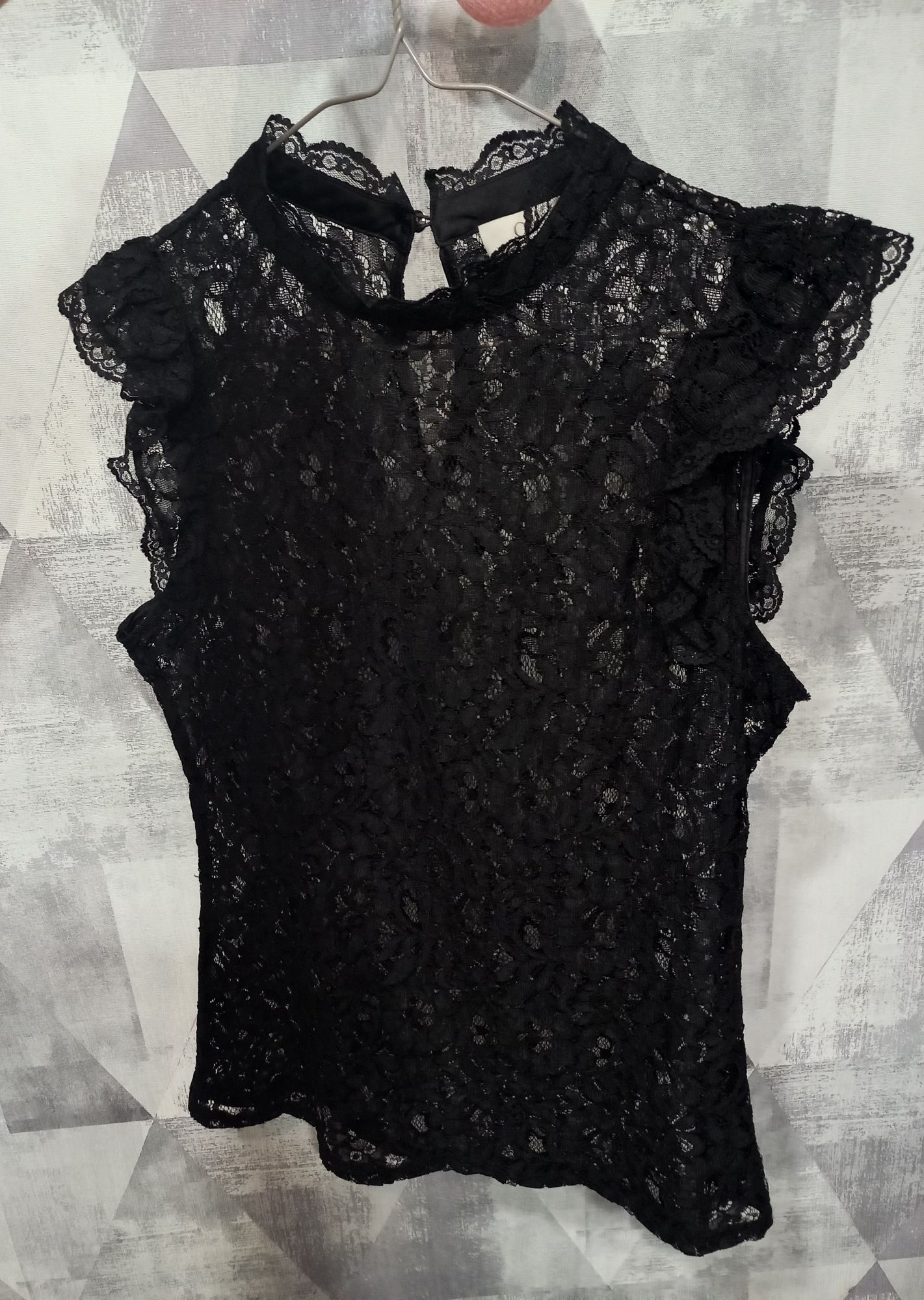 Жіноча блуза з мережива Oasis чорна