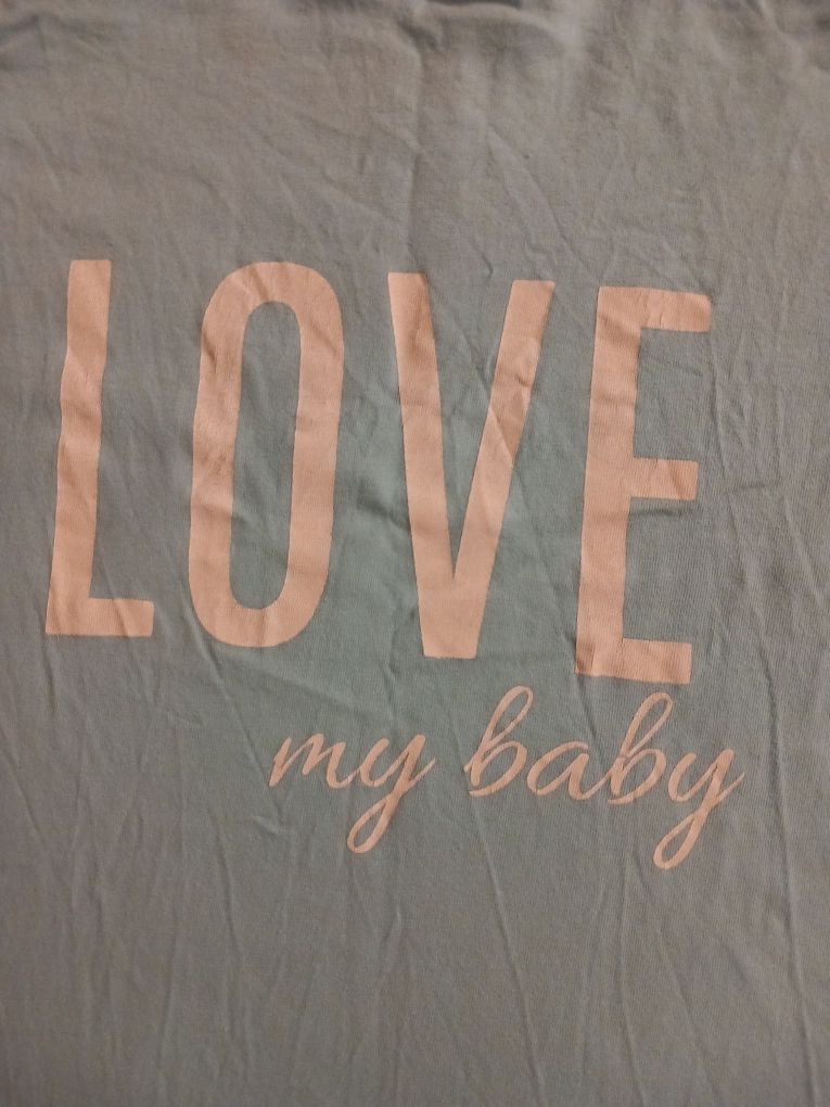 Koszula do karmienia M – turkusowa, For Mommy, „Love My Baby”