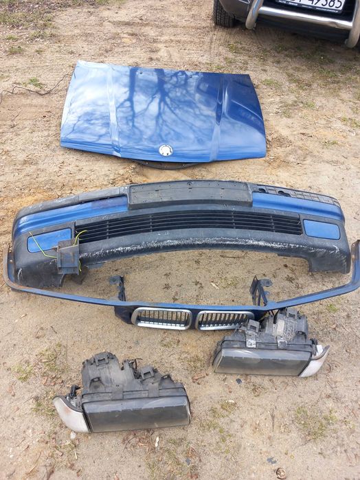 Zderzak  maska grill lampy BMW 3 E36 heczbek