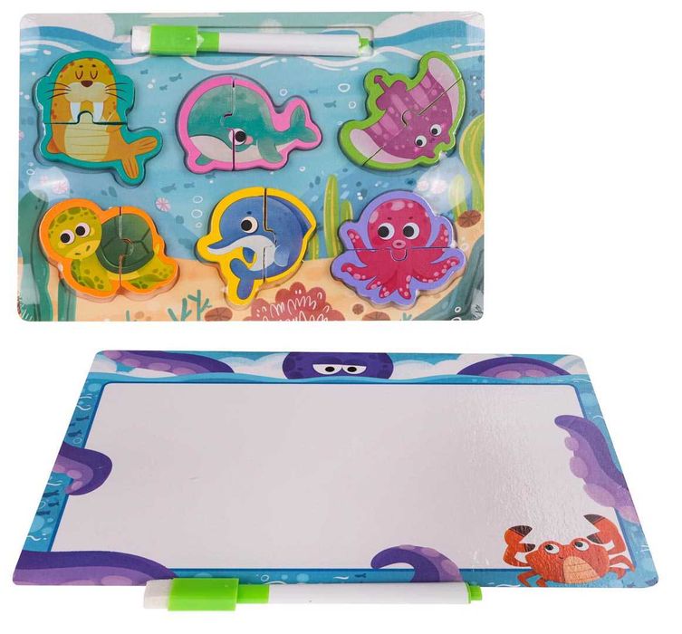 Drewniana Tablica + Puzzle Ocean ZDR.G1017-4