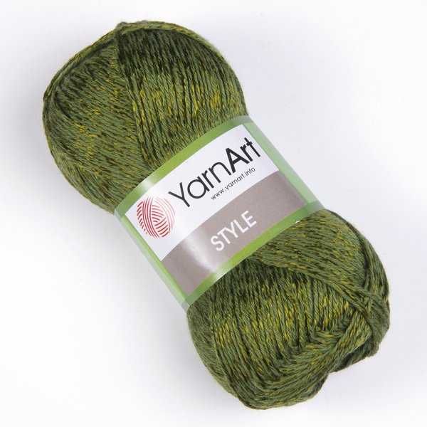 włóczka Yarnart Style 679 - oliwkowa zieleń - 10 motków, 0,5 kg