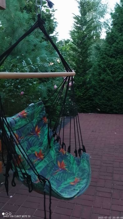 Hamak krzesełkowy Gardenic sznurkowy, stan bdb l