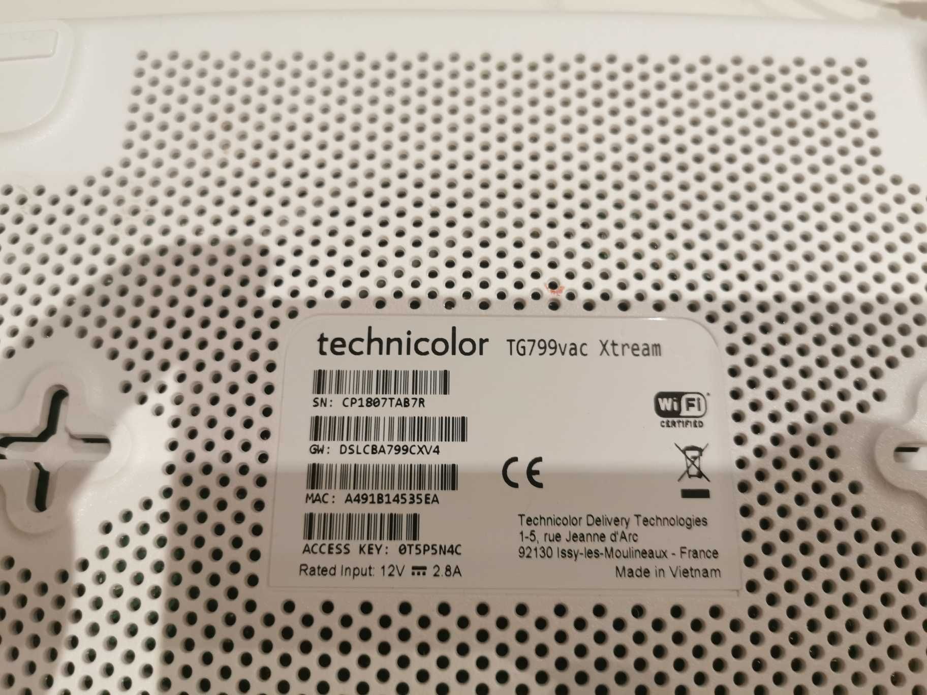 router Technicolor TG799vac