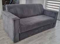 Okazja sofa sztruks szara