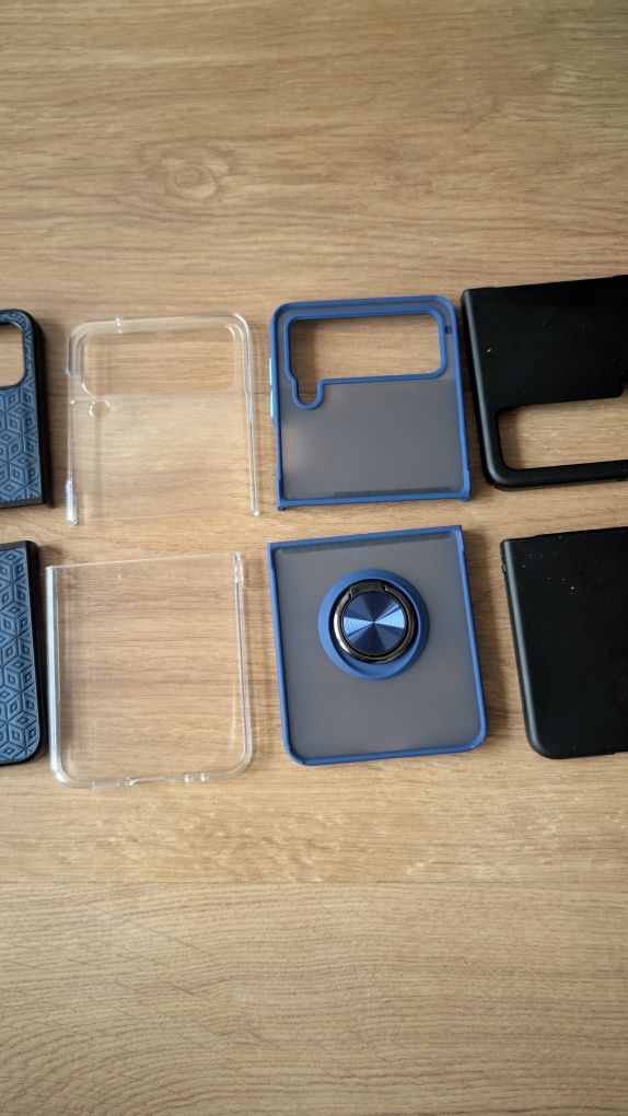 4 capas Samsung flip4 + 2 proteções de ecrã exterior