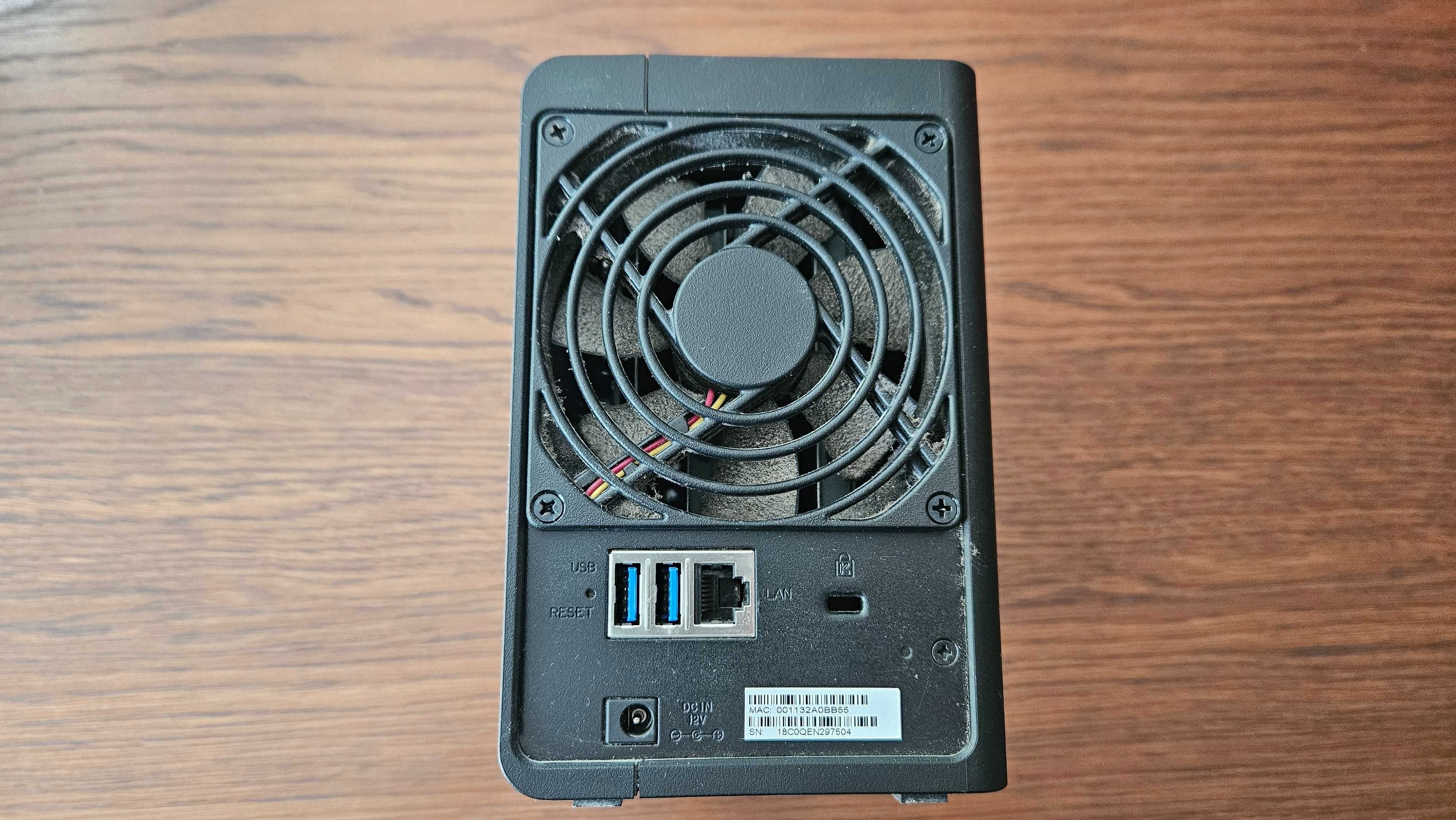 NAS Synology DS218 2-kieszeniowy dysk sieciowy, serwer plików