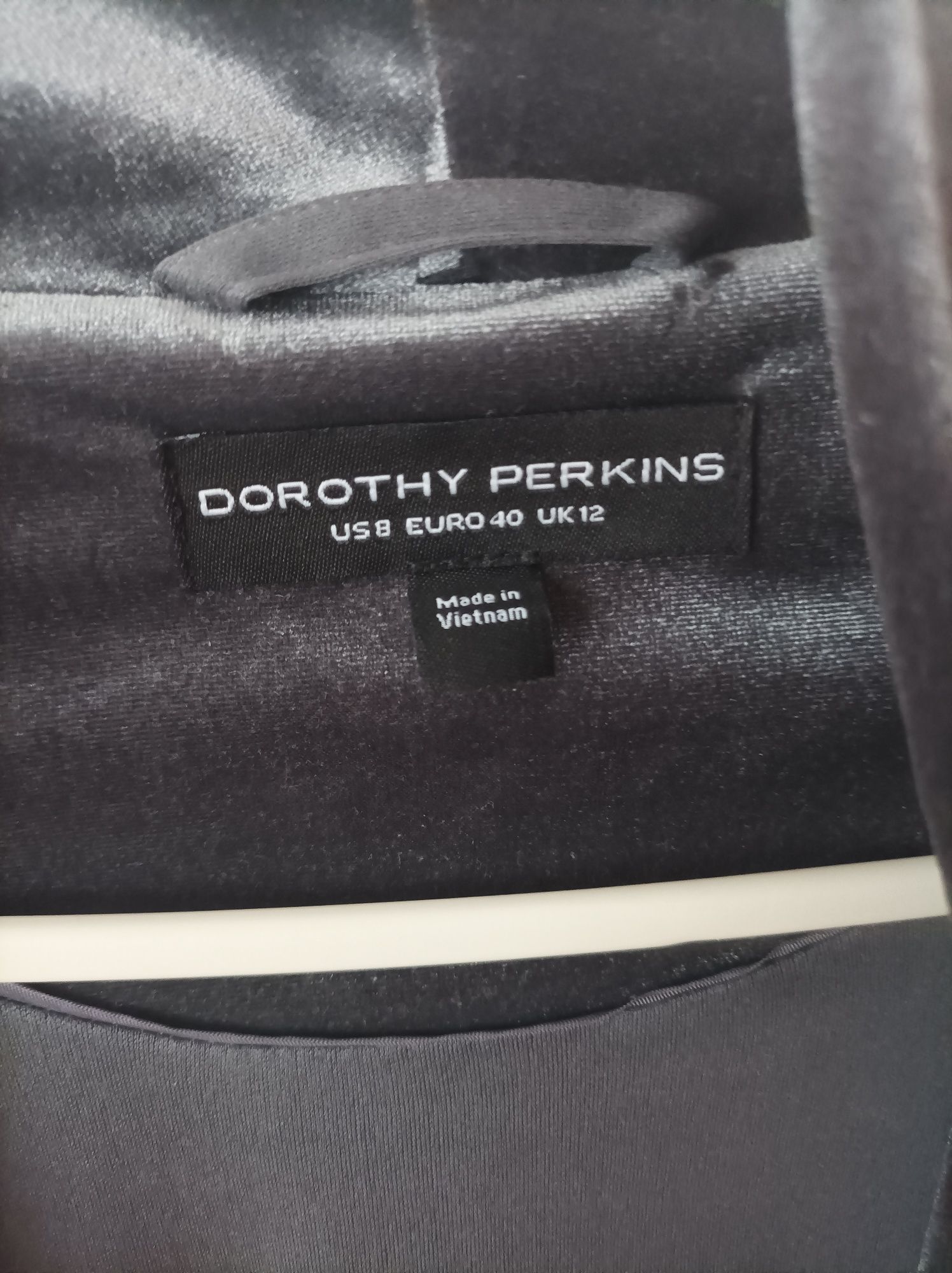 Żakiet Marynarka  welurowy Dorothy Perkins w stylu kardiganu, narzutki