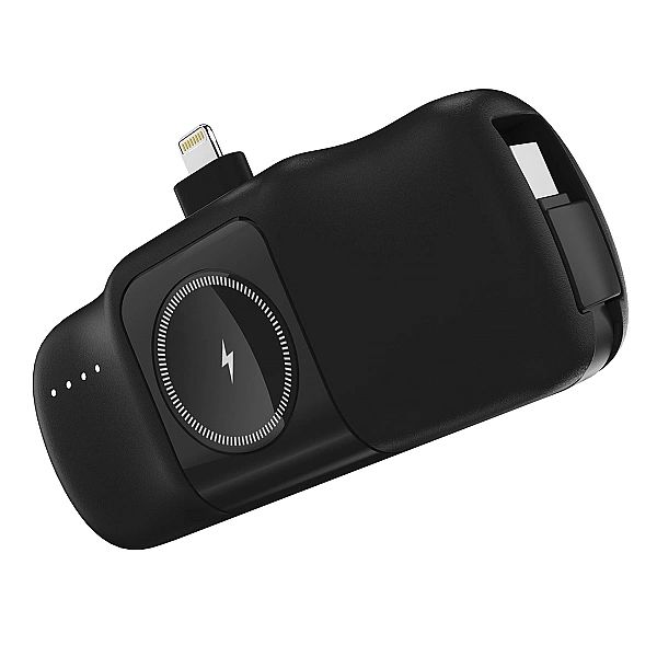 Mini powerbank Wozinsky WF16-YLS 5000mAh 15W Lightning z wbudowanym ka