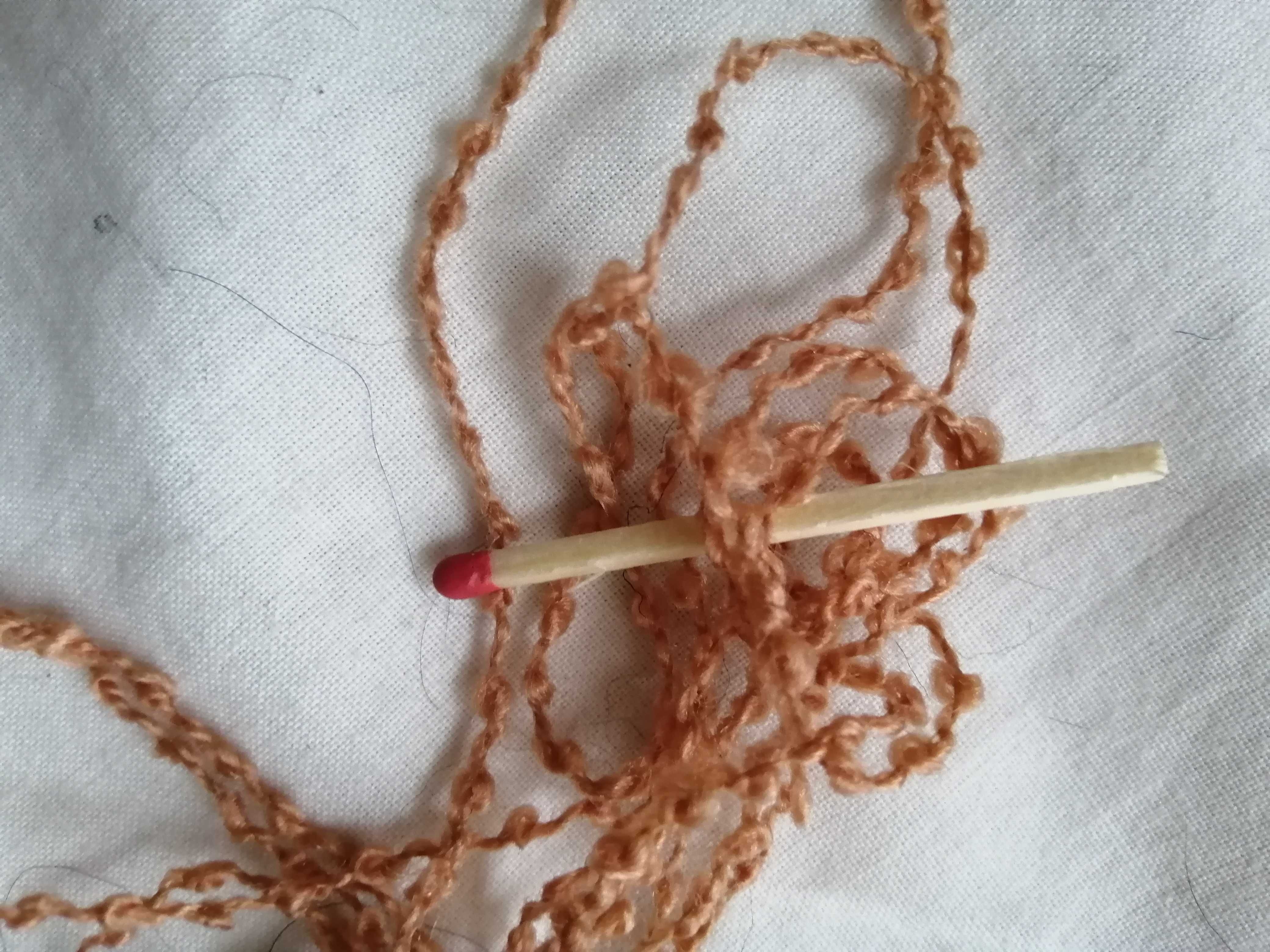 40 Gr kakaowo miedziana dekoracyjna wełna włóczka