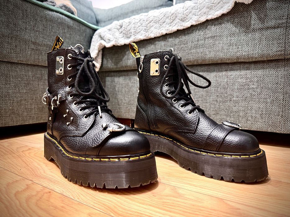 Buty Dr. Martens Jadon HDW Hardware Piercing Leather Platform boots