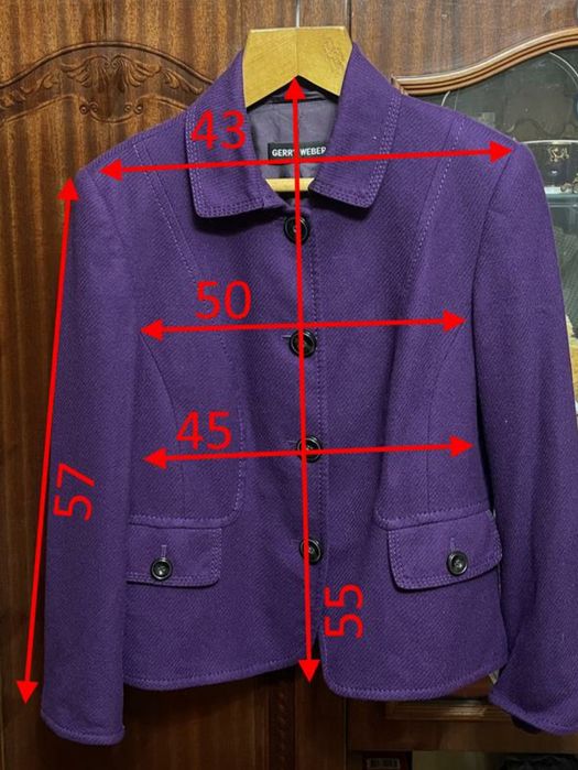 Женский жакет пиджак Gerry Weber шерсть размер 42 48