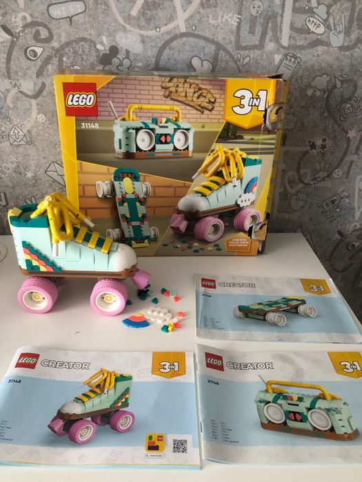Конструктор LEGO Creator Ретро ролики 31148. Лего 31148