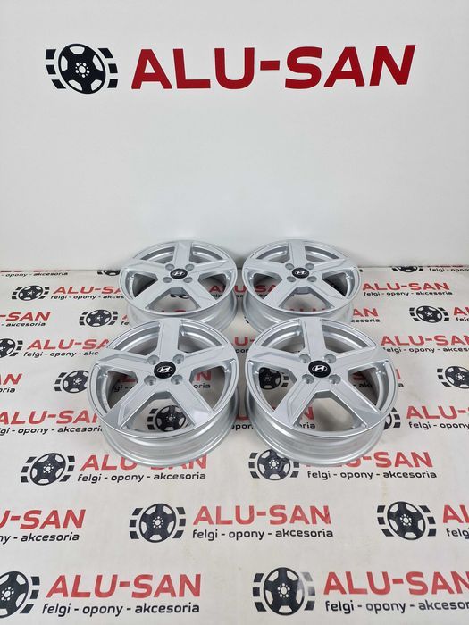 NOWE alufelgi HYUNDAI 15" 4x100 ACCENT ATOS GETZ i10 i20 Srebrne