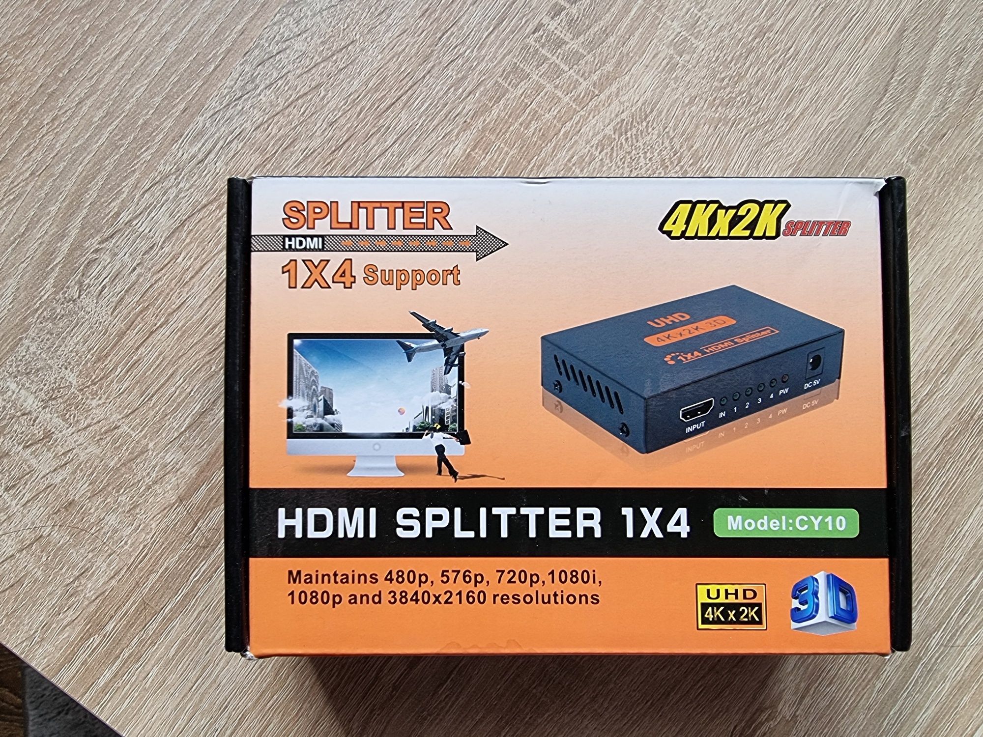 Rozdzielacz HDMI CY10 UHD 4K x 2K 3D 1 x 4 (czarny)