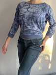 Granatowa bluza tie-dye