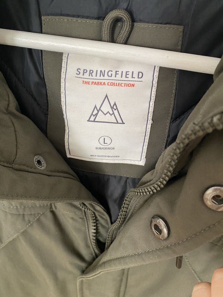 Parka com Enchimento Verde Springfield