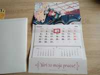kalendarz waneko yuri to moja praca 2024 i zkładka