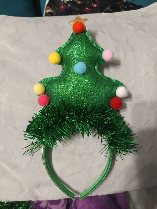 Opaska na głowę choinka