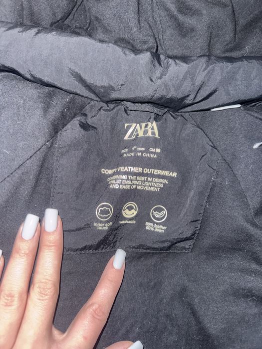 Куртка дитяча zara 86-92 чорна