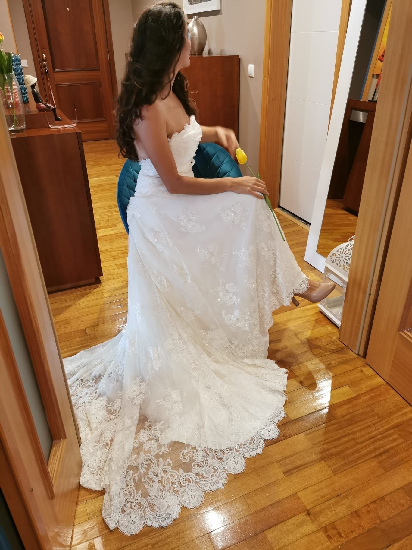 Vestido noiva usado apenas em sessao fotográfica