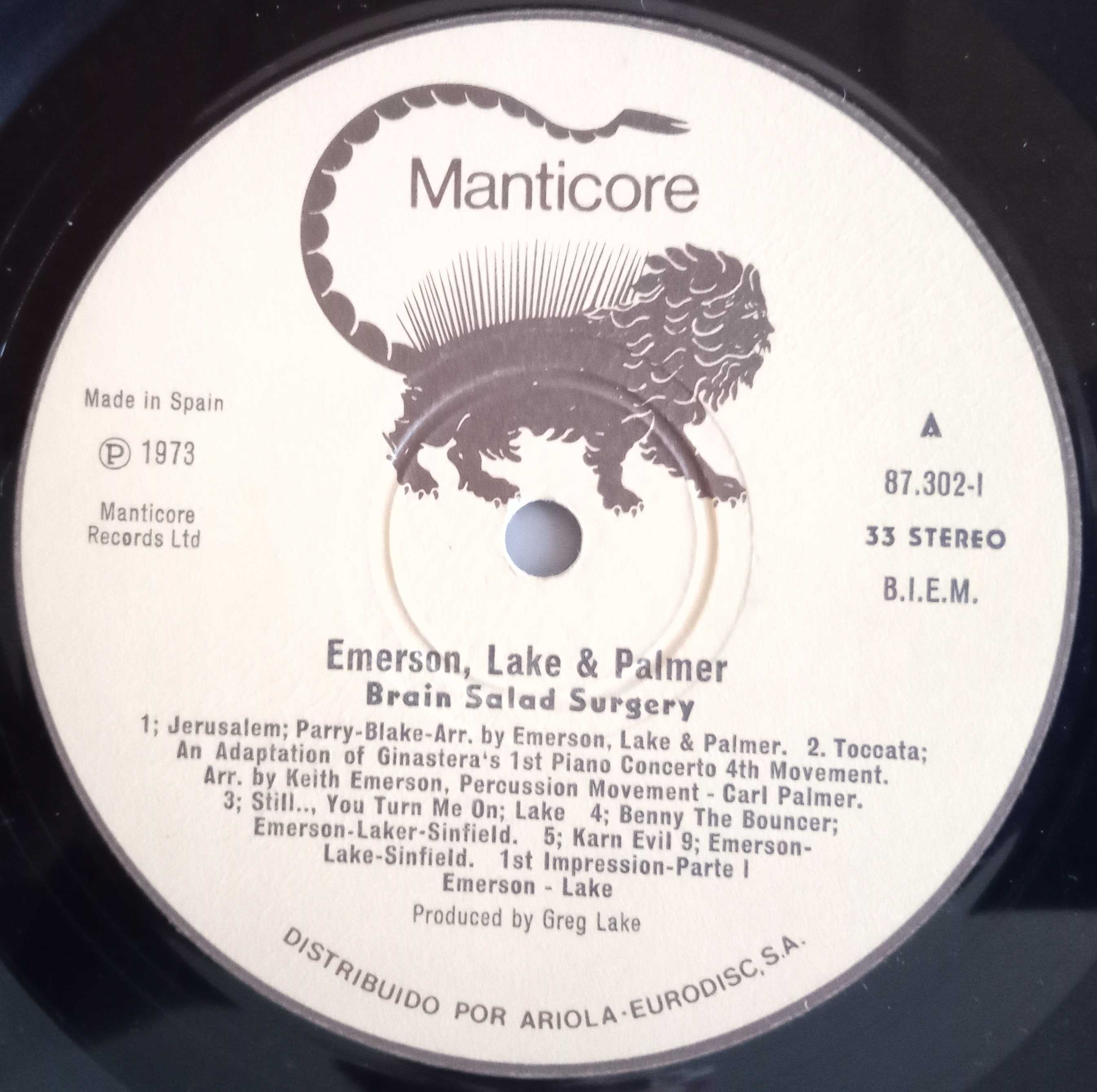 Emerson, lake & Palmer - - - - - Brain Salad Surgery - - - - - LP