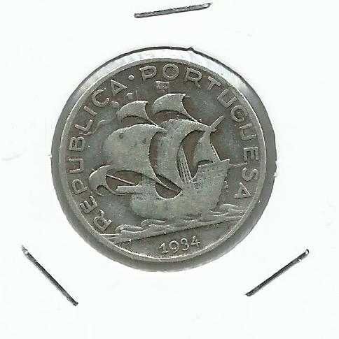 1 Moeda portuguesa – 5$00 – 1934, Prata