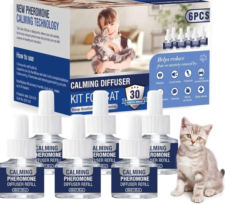 Feromony Uspokajające dla Kota 5x48ml