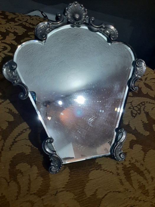 Espelho Trapezoidal em prata cristal