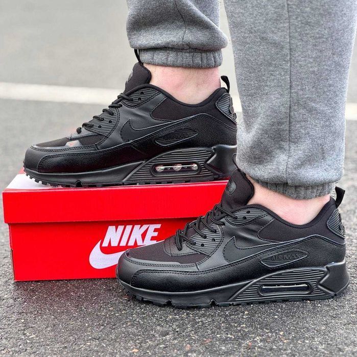 Мужские кроссовки Nike Air Max 90 Surplus Cordura Black. Размеры 40-45