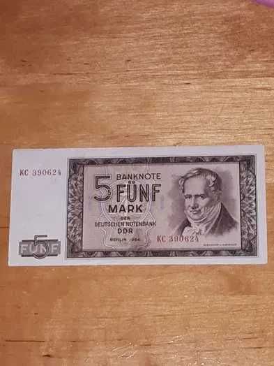 5 marek niemieckich 1964 r./5 Funf Mark Banknote