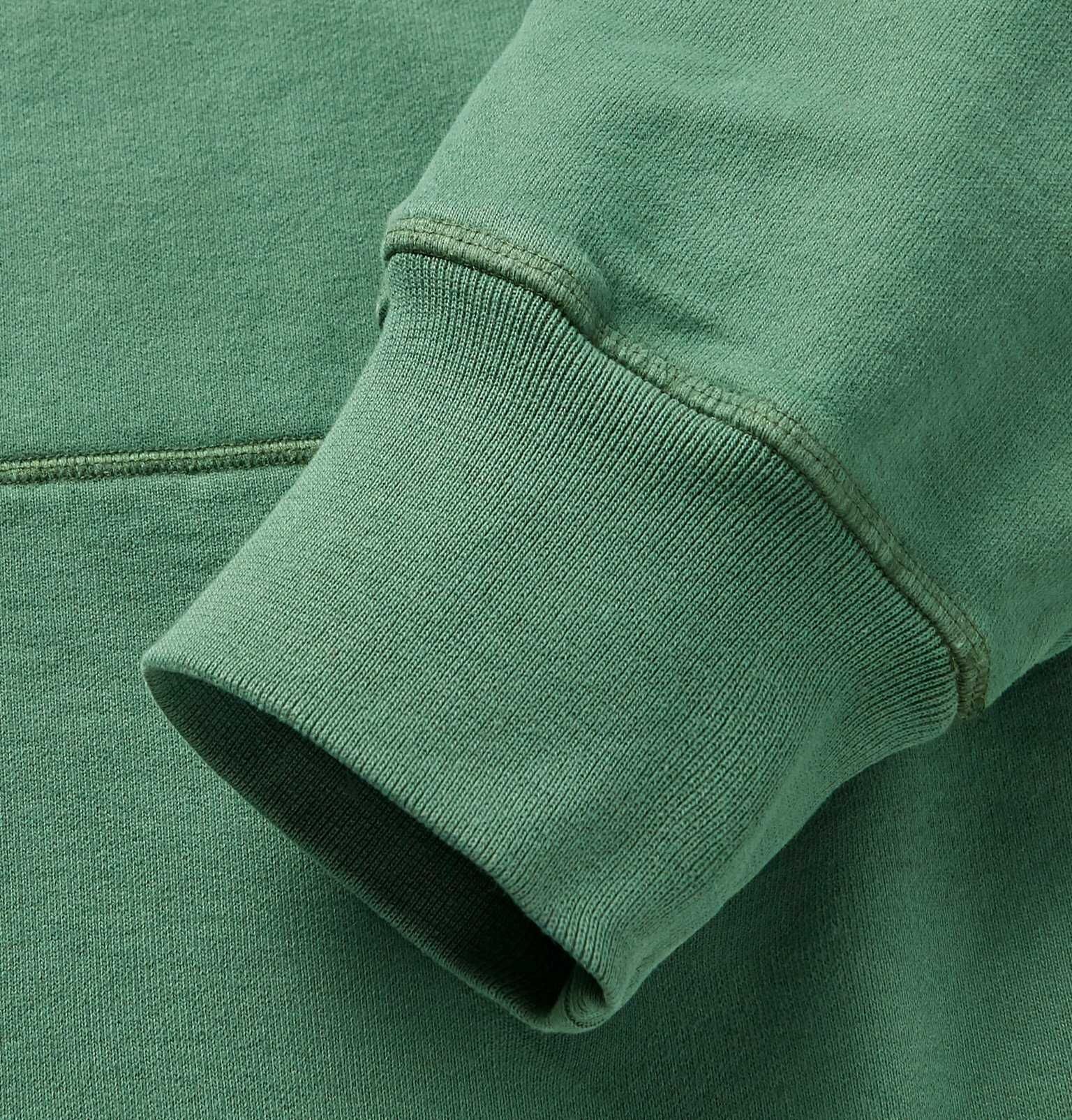 Acne Studios Franklin Reverse Logo Hoody Green