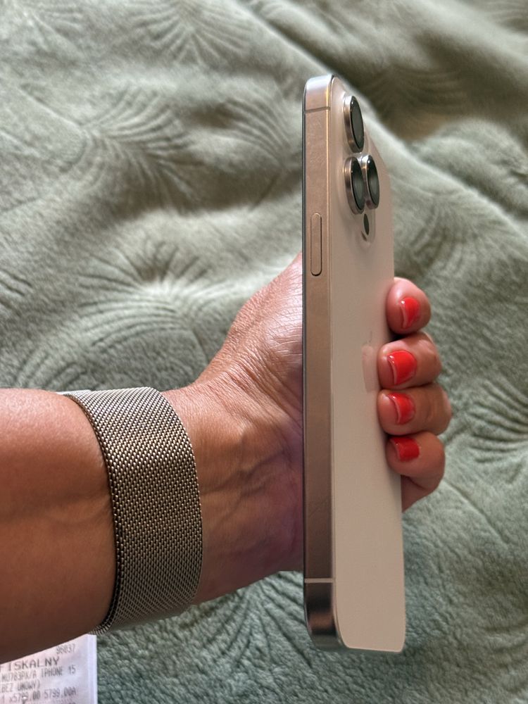 Iphone 15 pro max 256gb gwarancja. 99% baterii.