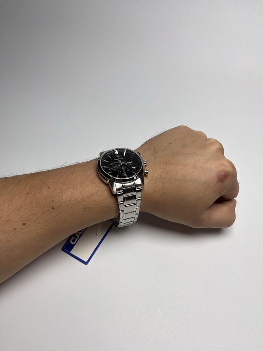 Casio mtp-e510d, чоловічий годинник касіо, касіо хронограф, casio mtp