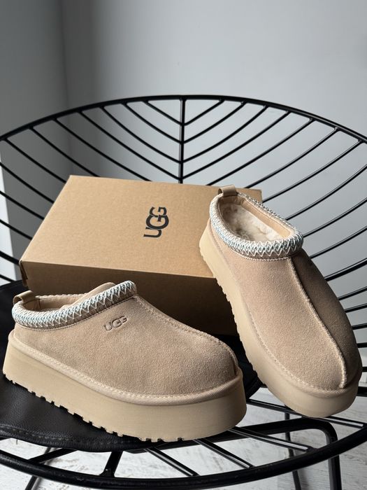 Ugg уги Tasman зимові на платформі Коричневі/чорні/бежеві