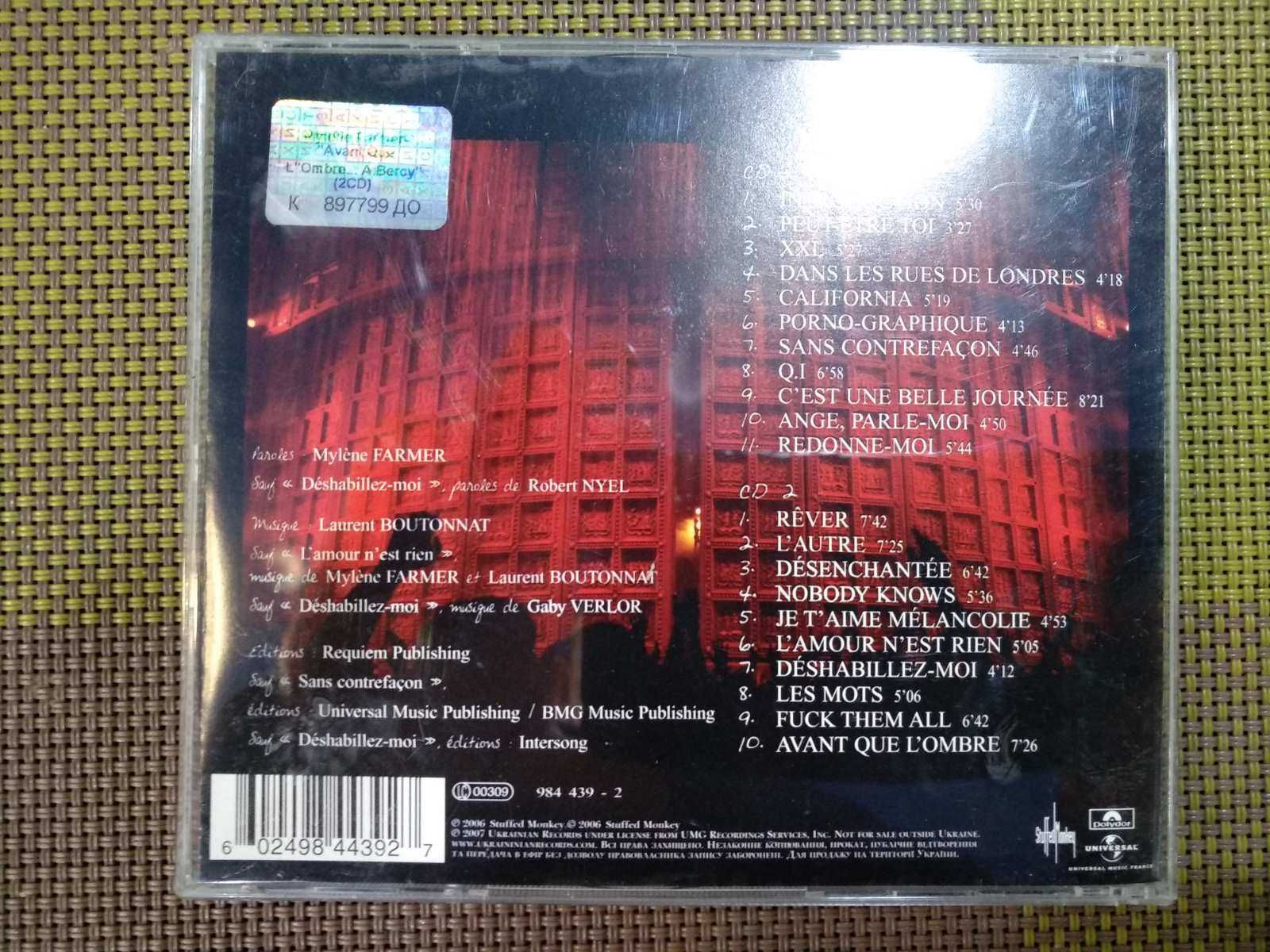 Mylene Farmer – Avant Que L'ombre... À Bercy  2 cd