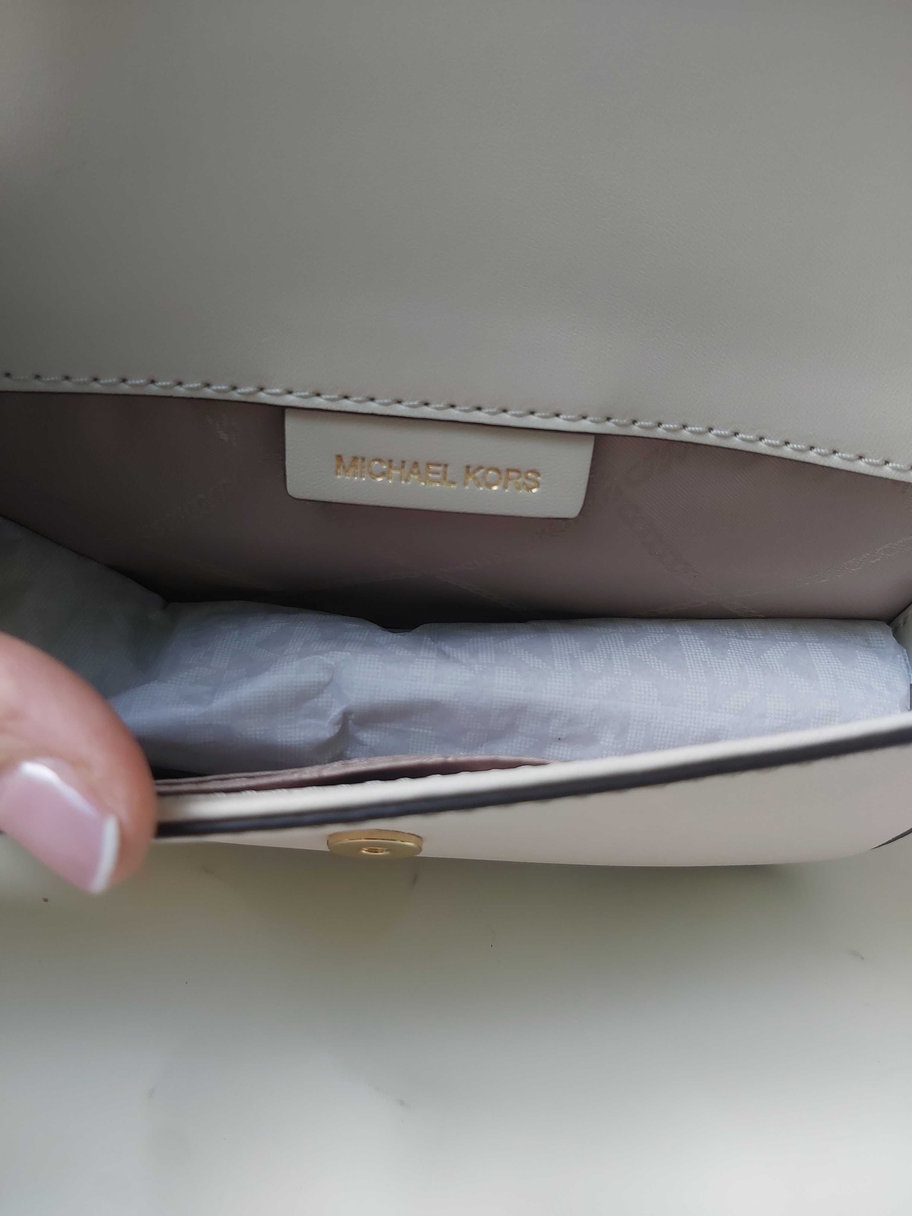 NOWA oryginalna torebka MICHAEL KORS mala beżowa listonoszka