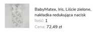 Wkładka do wózka spacerówki, nakładka redukujące nacisk, wzór LIŚCIE,
