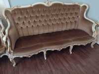 sofa antyczna + Fotele zestaw 5x FOTELE barokowy Barok antyk Ludwik