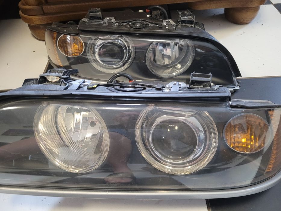 Reflektory ksenonowe BMW E39 lift kompletne świecące Europa