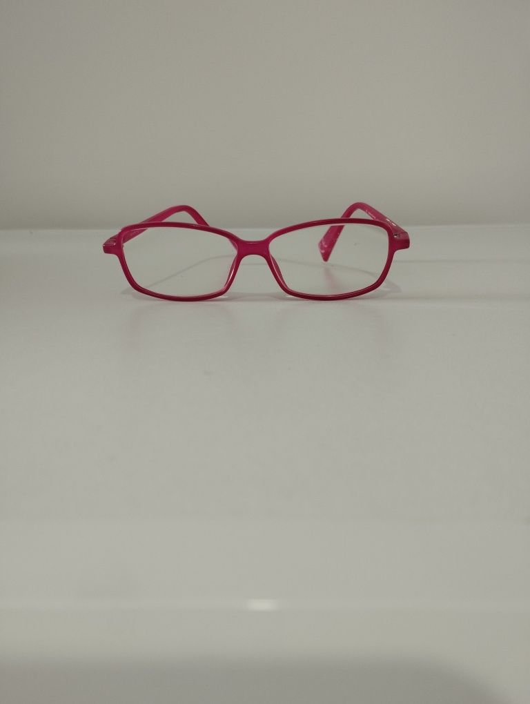 Armação de óculos, cor de rosa para criança