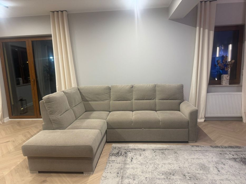 Narożnik z funkcją spania plus fotel. Wajnert